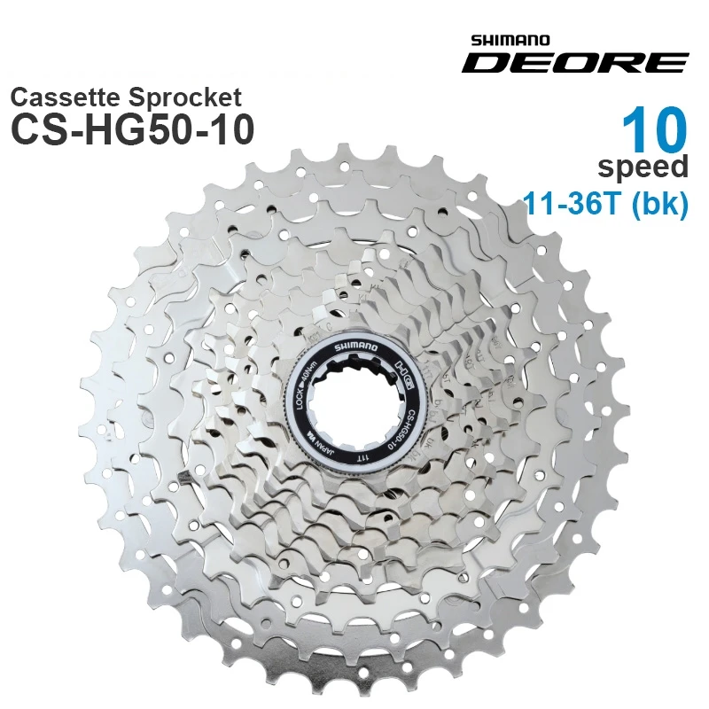 SHIMANO DEORE GRX 10v Cassette Sprocket  10-Speed HYPERGLIDE HG50-10 11-36T MTB / HG500-10 Road bike - Original parts