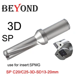 BEYOND Sp C25-3D-SD17-SP06 Sd 13 14 15 16 18 19 20 Indexeerbare Insert Boor U Boren SPMG060204 Rapid Ondiep Gat boren