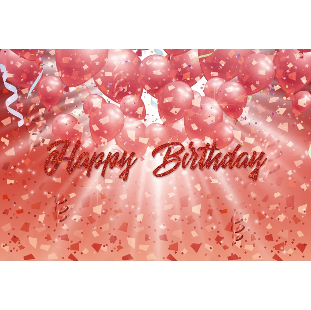 Laeacco palloncini rosa luce Bokeh compleanno sfondo Banner ritratto personalizzato Poster sfondo fotografico per Studio fotografico