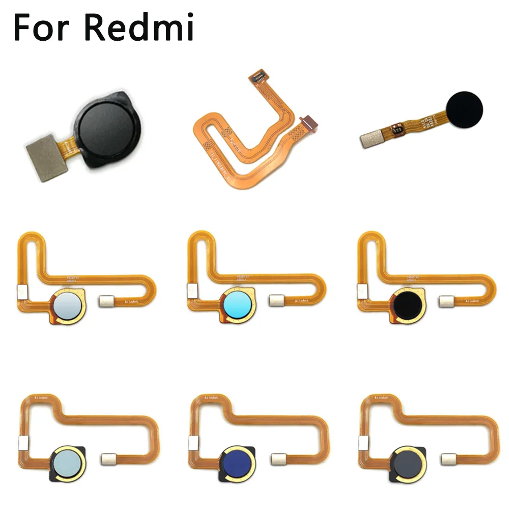 Aiinant For Xiaomi Redmi Note 8 8T Pro Plus Prime Home Button Back Touch ID Scanner Fingerprint Sensor Flex Cable Ribbon