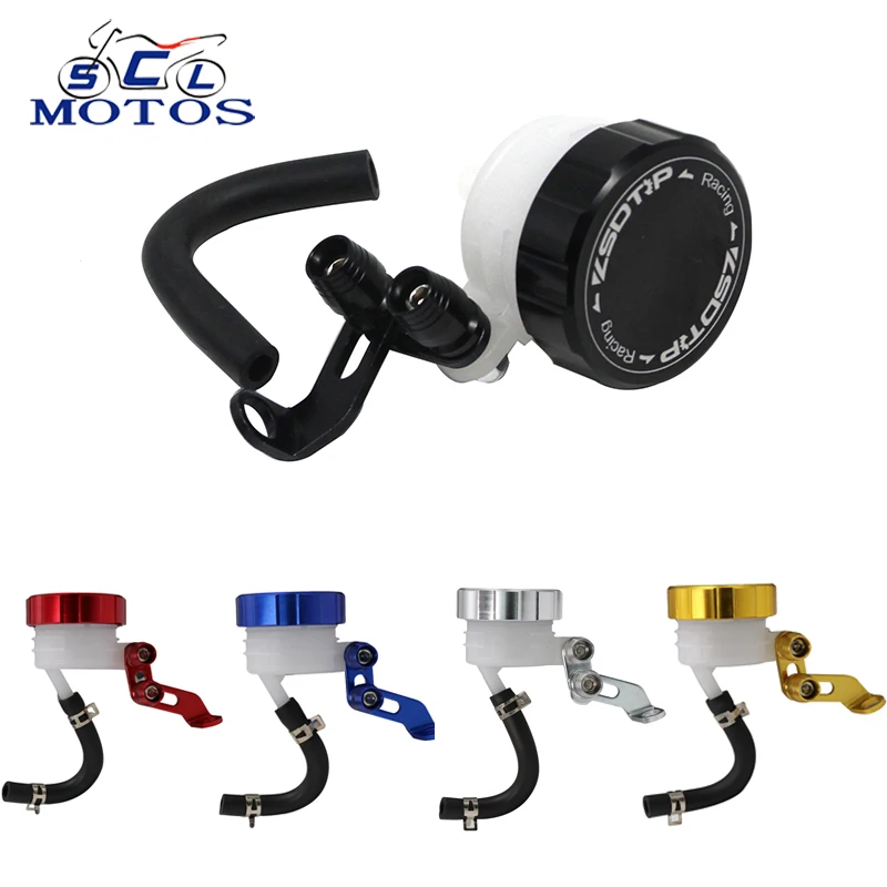 Sclmotos- 5 Color Motorcycle Brake Fluid Reservoir Clutch Cylinder Tank Oil Fluid Cup for Yamaha MT07 YZF R1 R6 R15 For Kawasak