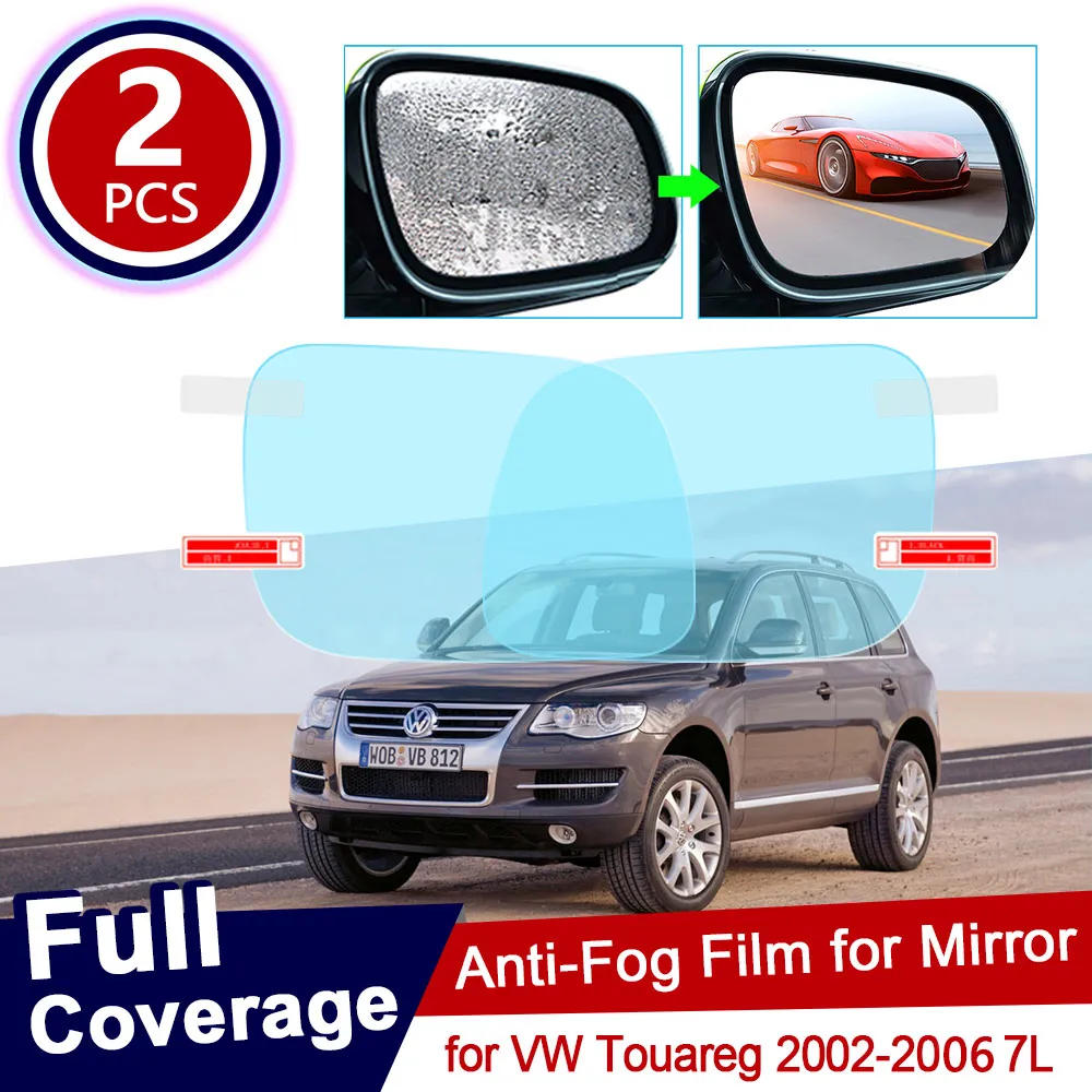 for Volkswagen VW Touareg 2002~2010 7L Full Cover Anti Fog Film Rearview Mirror Accessories 2003 2004 2005 2006 2007 2008 2009