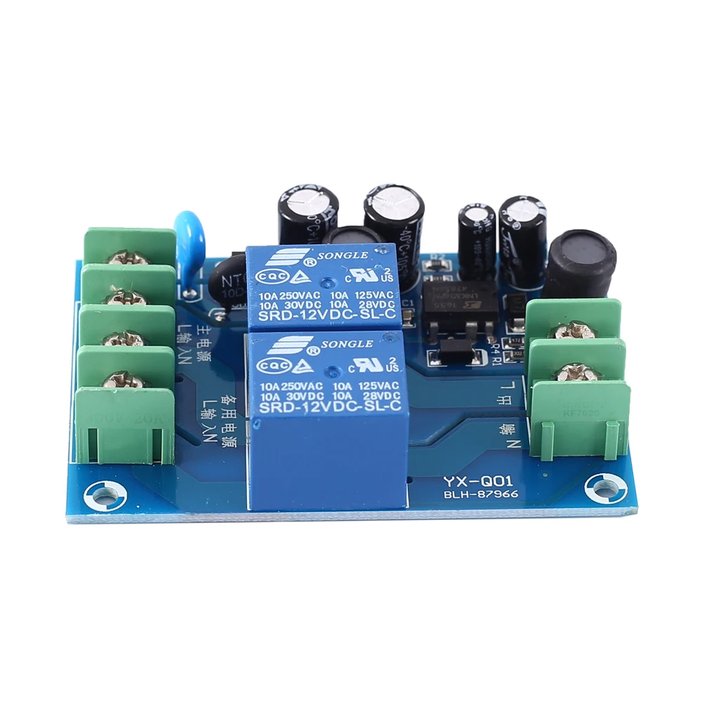 UPS Power Off Protection Module Dual AC Power Supply Auto Switching  Emergency Cut-off Battery Control Board AC 85 to 240V