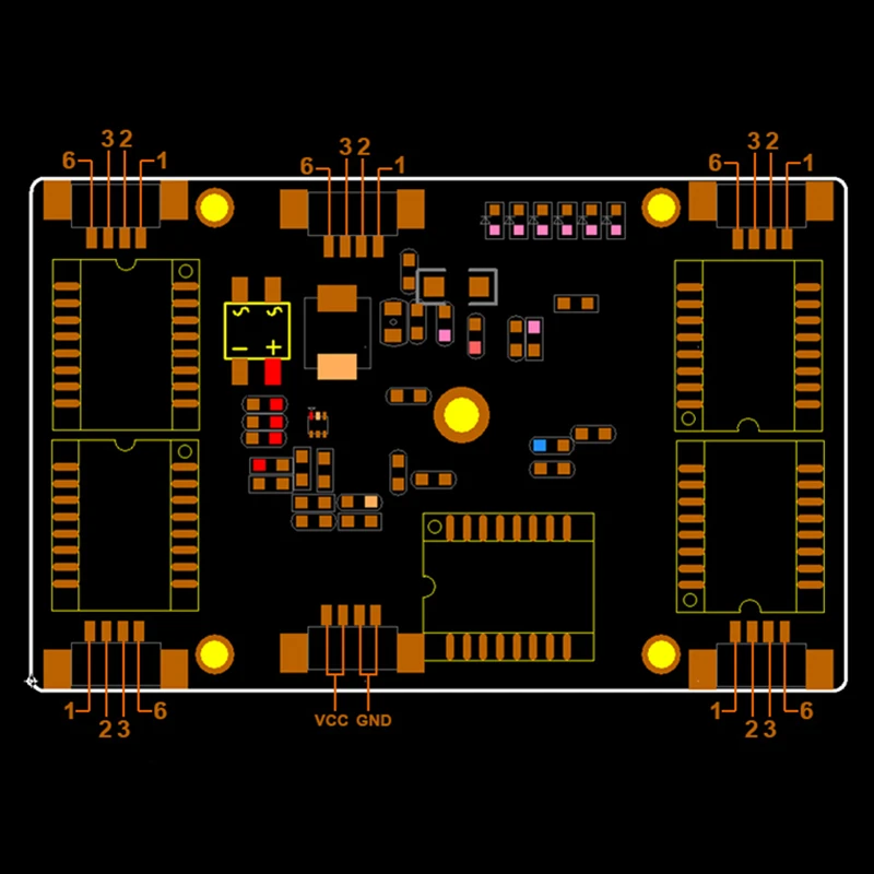 ANDDEAR カスタマイズされた工業用 5 ポート 10/100M 管理ネットワークイーサネットスイッチ 12v pcba モジュールネットワークスイッチ