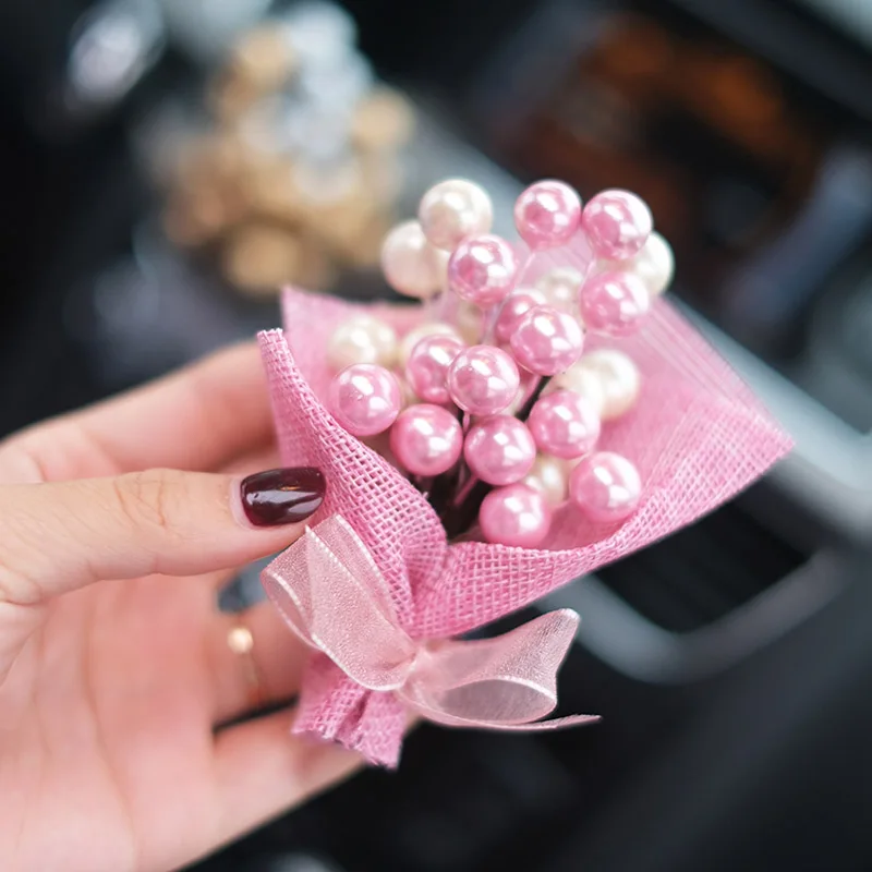 Trendy Creative Bouquet Car Air Freshener Car Air Conditioning Outlet Perfume Clip Fragrance Diffuser Auto Decoration Accessorie