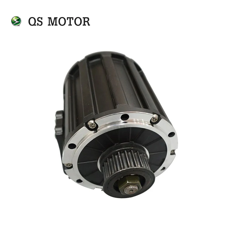 Motor de tracción media QS 120 2kW 72V60KPH con transmisión por correa