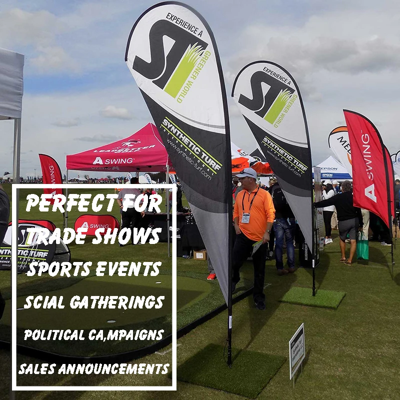 outdoor custom Teardrop flag banners with flag pole, base , advertising flags decoration shop sign banner DIY tear drop flags