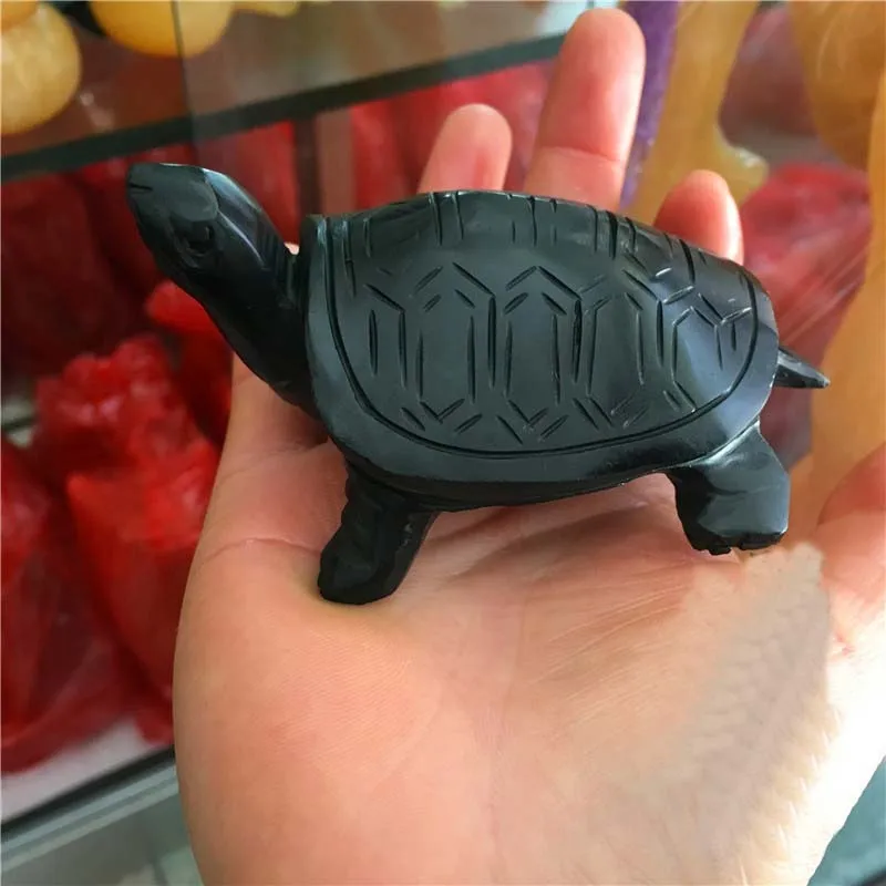 

Exquisite Obsidian Turtle Longevity Turtle Office Feng Shui Decoration Crafts