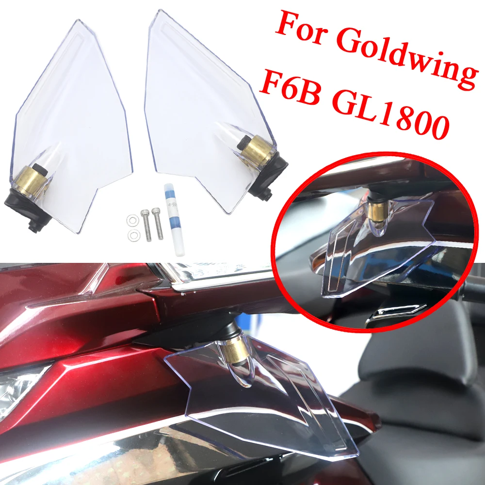 

Dark Grey and Clear Upper Air Deflector Set For Honda Goldwing 1800 GL1800 F6B GL 1800 2018+up Motorcycle Accessories