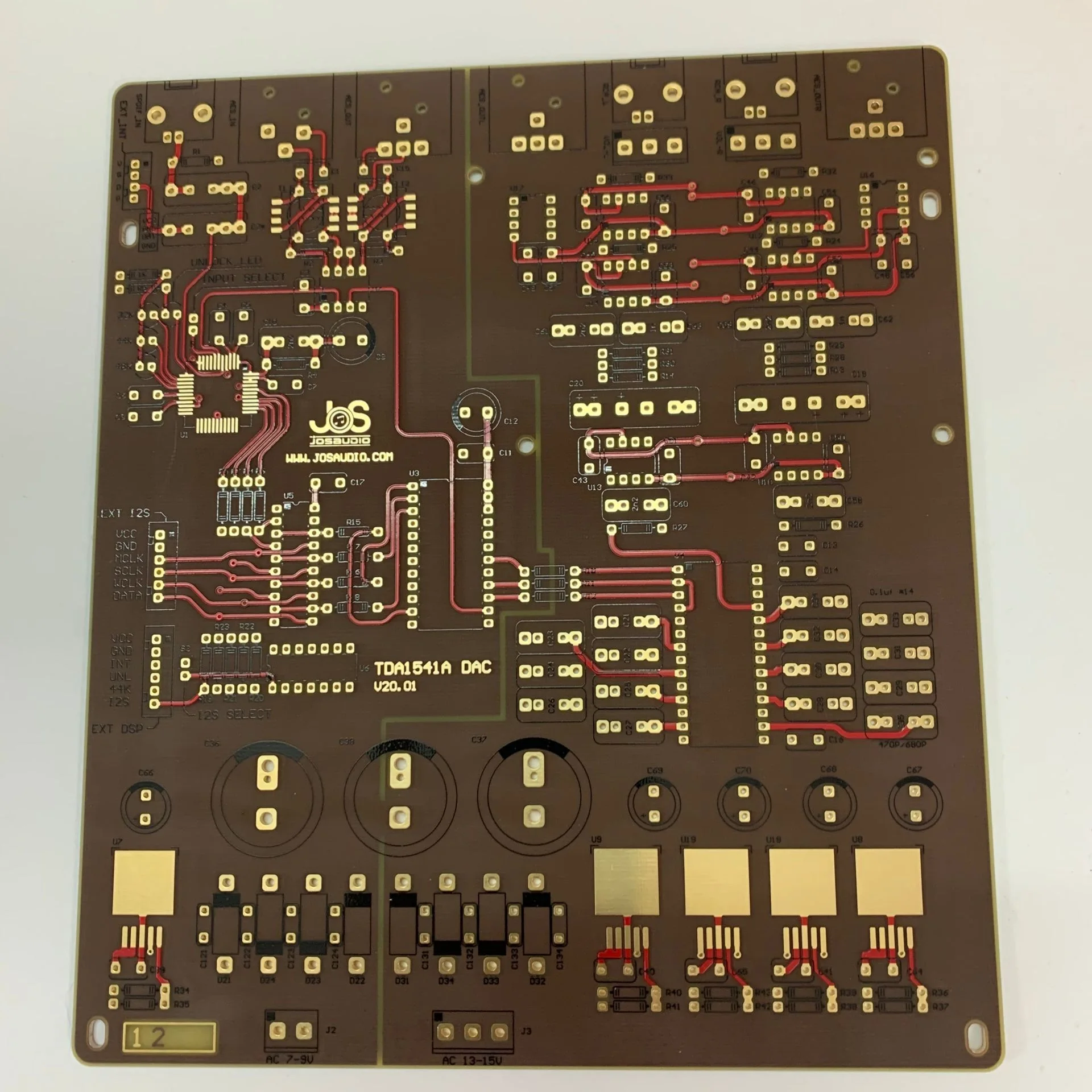 TDA1541 DAC Decoder PCB Empty Board