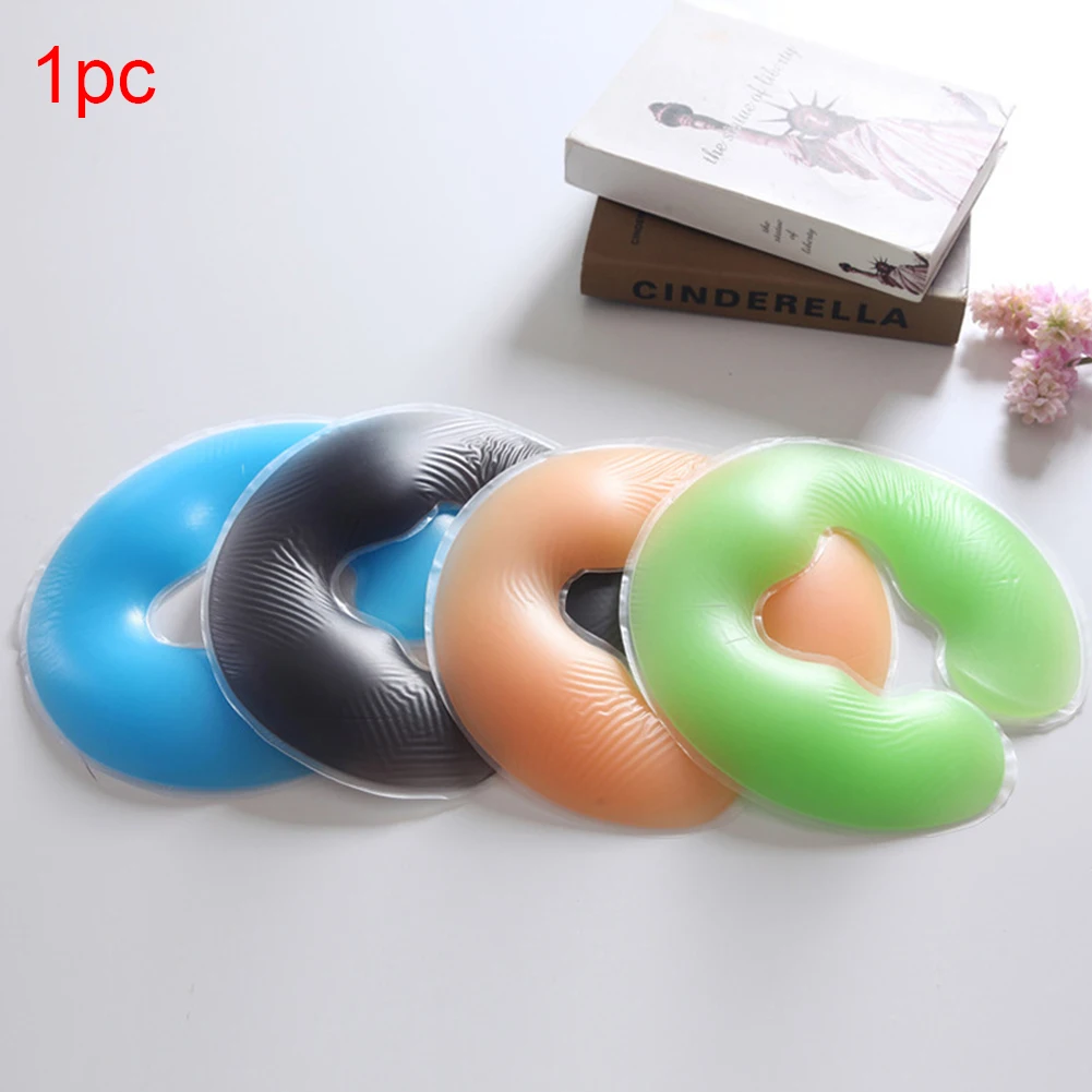 U-shaped pillow body relaxation travel rest washable elastic neck comfort soft facial salon massage portable silicone pillow