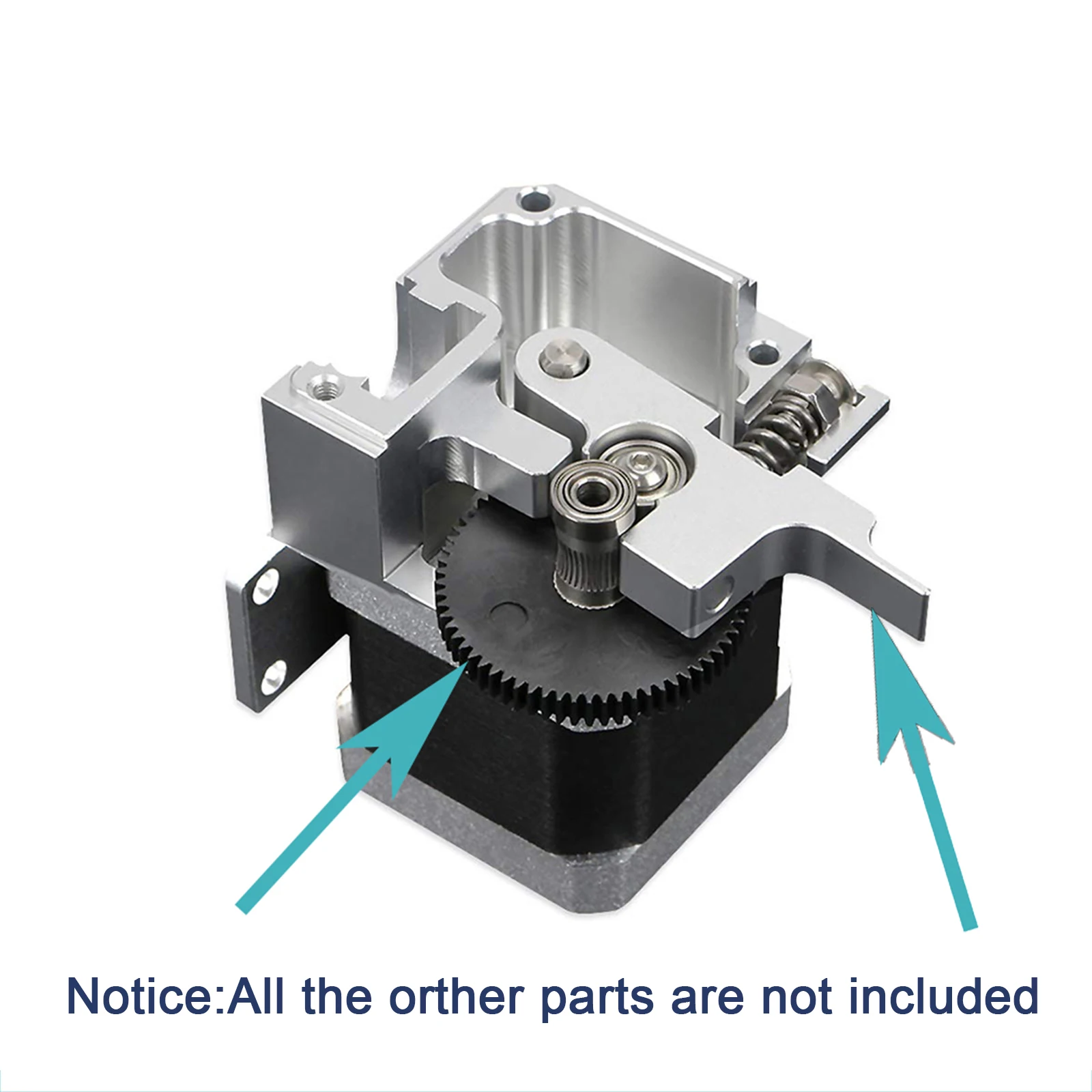 Titan Aero Metal Extruder Idler Arm Gear con 66 denti 1.75mm per Prusa i3 Ultimate Sidewinder X1 Titan Extruder 3D Printer Part