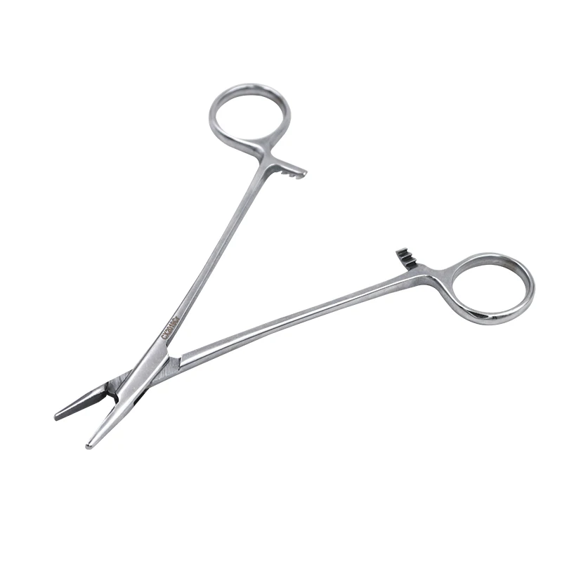 16cm/18cm Stainless Steel Surgical Handle  Needle Clamp Suture Needle Holder Forceps For Livestock Animal Veterinary Instruments