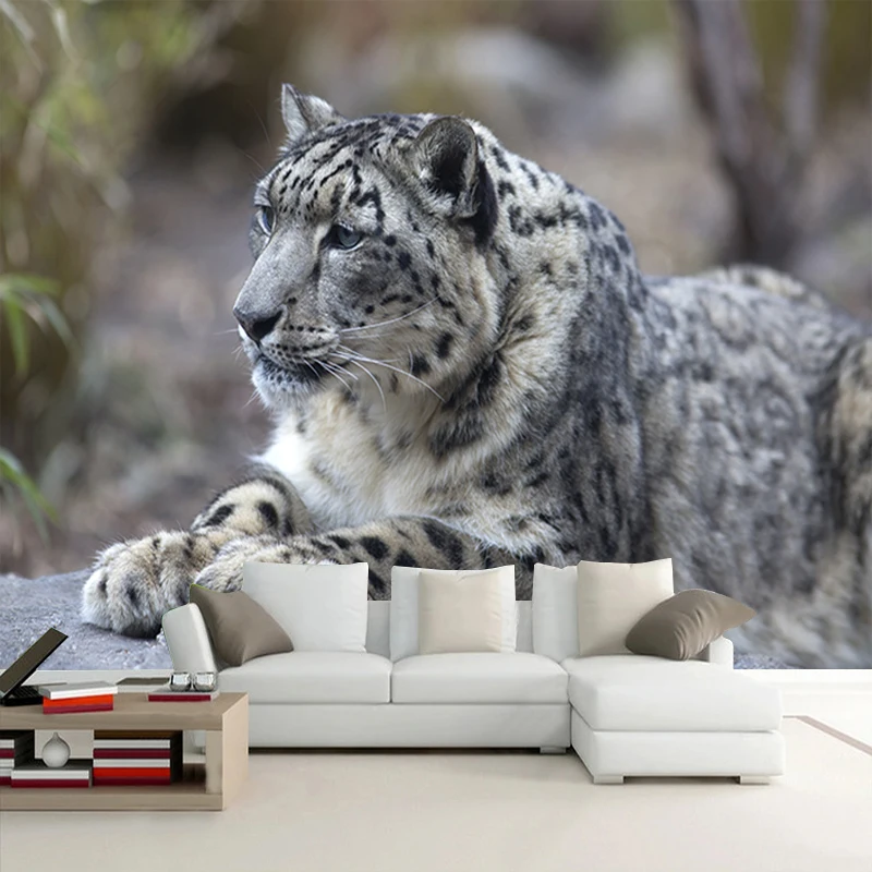 Personalizado qualquer tamanho mural papel de parede tigre dormindo nas montanhas fresco sala estar sofá tv quarto decoração da sua casa 3d