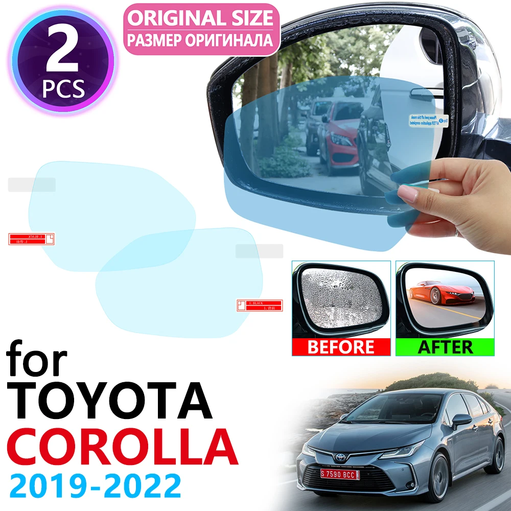 

for Toyota Corolla E210 210 2019 2020 Full Cover Rearview Mirror Anti-Fog Films Rainproof Anti Fog Film Clean Car Accessories