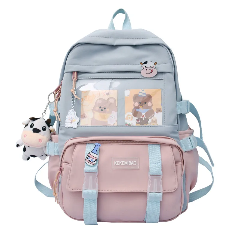 Nuovo zaino da donna in Nylon impermeabile borsa da viaggio femminile Kawaii College Girls zaino multi-tasca zaino per Laptop scuola