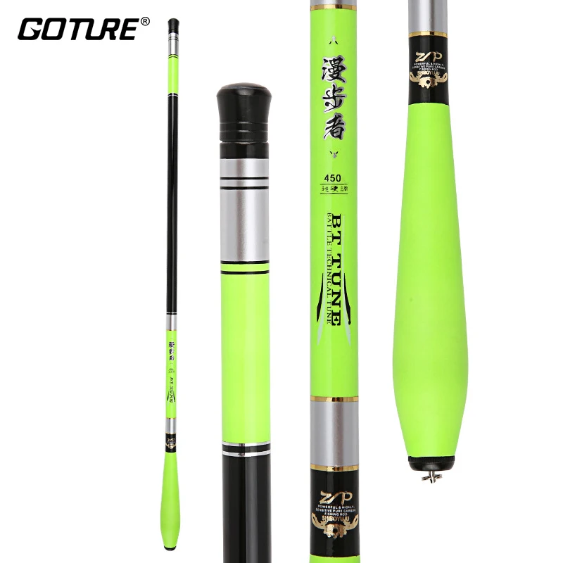 

Goture Carbon Fiber Telescopic Fishing Rod 3.6m 4.5m 5.4m 6.3m 7.2m Carp Feeder Stream Hard Ultra-light Hand Rods Fishing Tackle