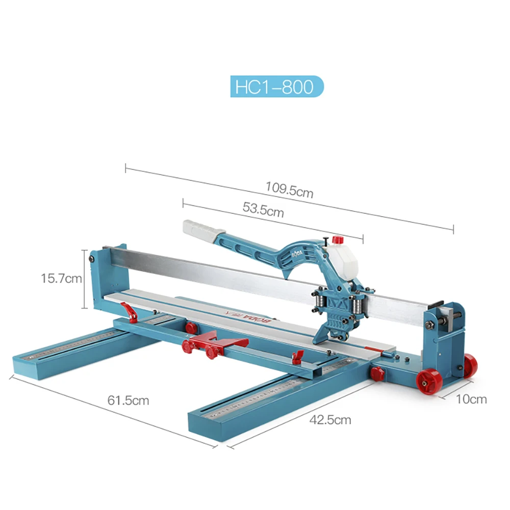 High Precision Laser Infrared Manual Tile Cutting Machine Tiles Push Knife Floor Wall Tile Cutter 800mm/1000mm/1200mm 6-15mm