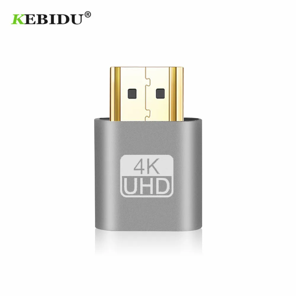Adaptador vga virtual compatível com ddc edid, 4k, comunicação visual com manequim
