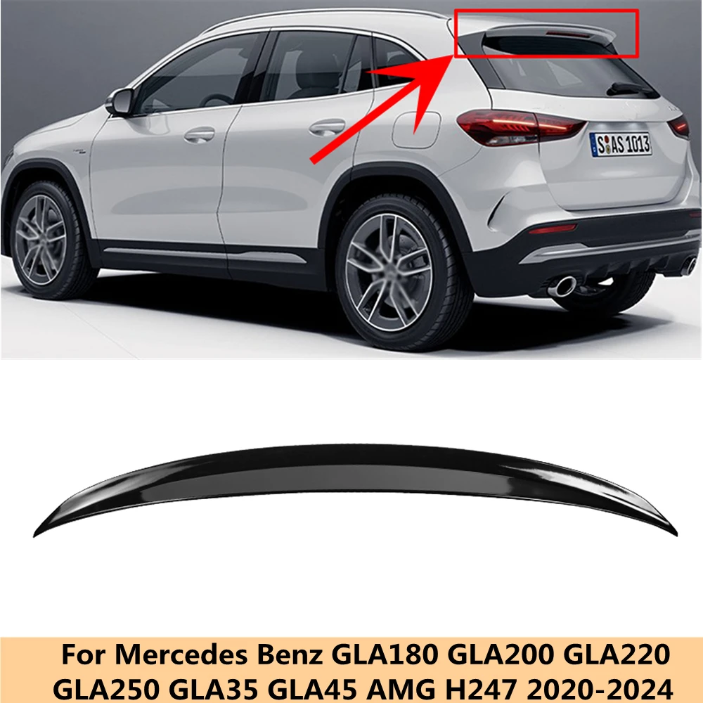 

Glossy Black Rear Bumper Spoiler Tail Wing Lip For Mercedes Benz GLA180 GLA200 GLA220 GLA250 GLA35 GLA45 AMG H247 2020 2021 2022