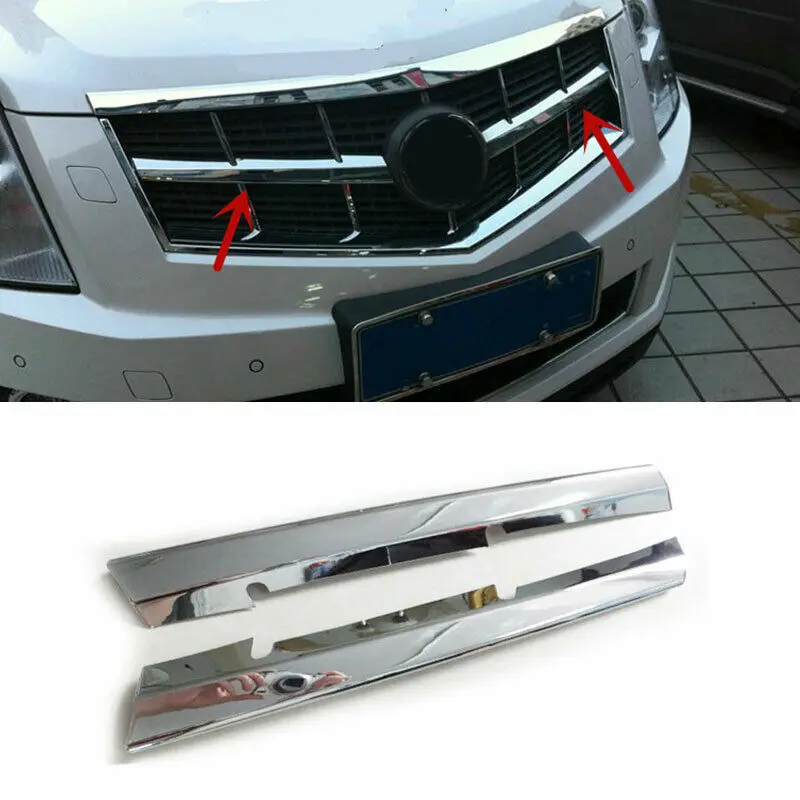 

For 2010-2011-2012 Cadillac SRX ABS Chrome Front Center Mesh Grille Grill Strip Trim