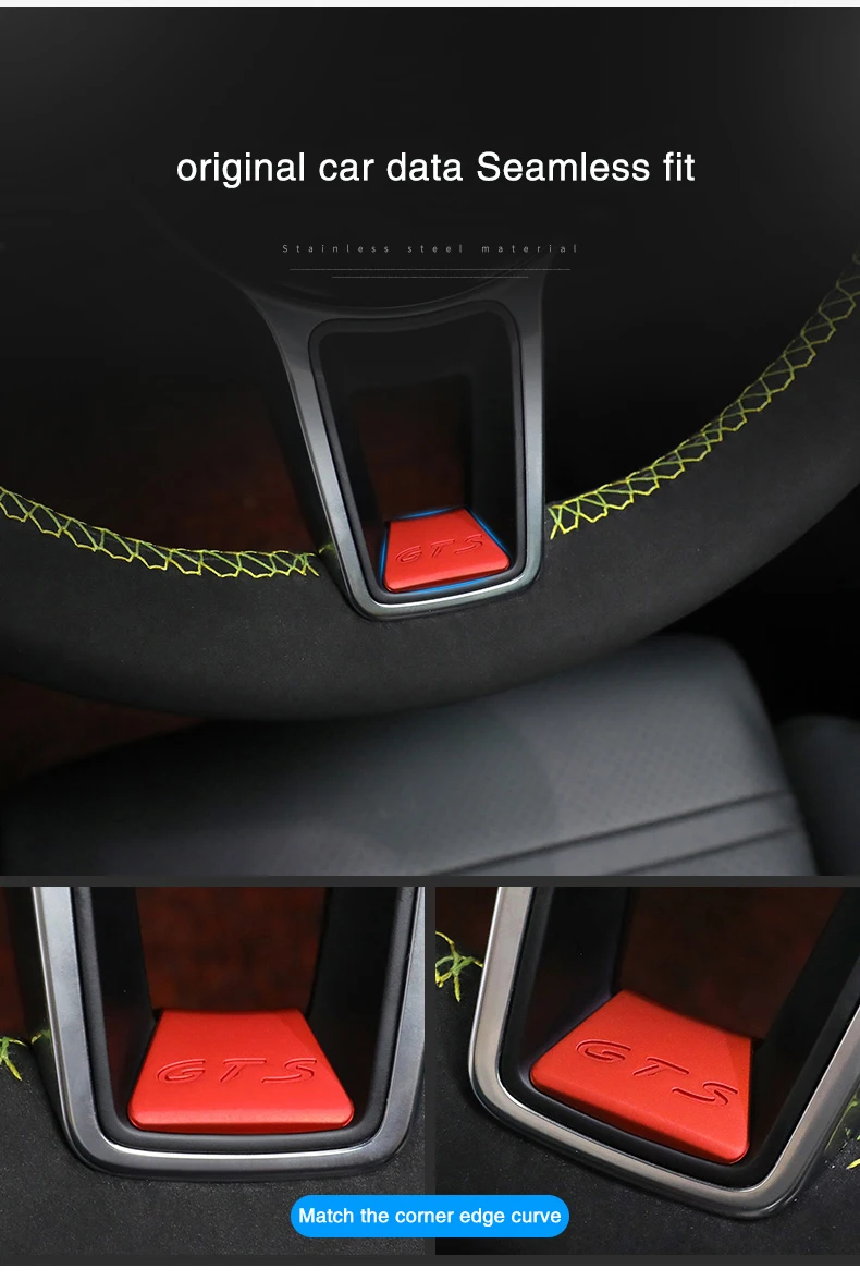 Lenkrad-Dekorationsaufkleber für Porsche Macan Cayenne Panamera Auto-Innenraum-Modifikations-Dekorationszubehör – Detail 4