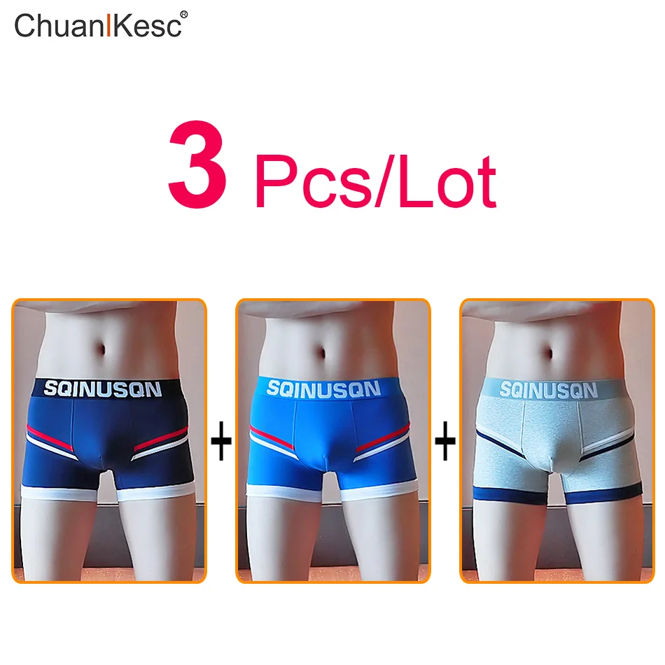 Männer Unterwäsche Große Größe Personalisierte Druck Koreanische Boxer Hosen Reine Baumwolle Bequem Und Atmungsaktiv Mode Sport Pack von 3