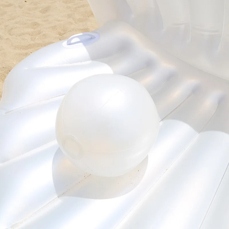 Flutuador de piscina inflável gigante, concha com pérola, tábua de Vieira concha, espreguiçadeira com ar aquático, novo design, verão, 170cm, 2022