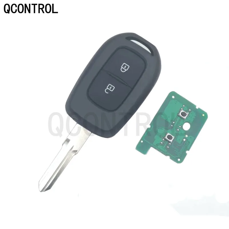 QCONTROL Remote 2 Button Car Key 433mhz with PCF7961M HITAG AES Chip for Renault Sandero Dacia Logan Lodgy Dokker Duster 2016