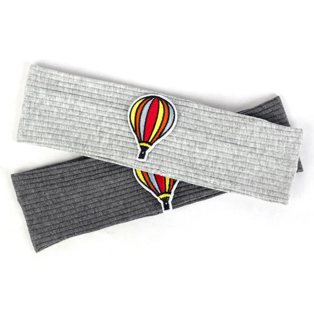 Cartoon Hot Air Balloon Pattern Cotton Headbands Soft Elastic Ribbed Hairbands Childs Hair Bands Accessories Newborn Girls Boy