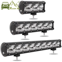 Single Row Led Light Bar Offroad For UAZ ATV Motorcycle Trucks Niva 4x4 Off road Spotlight 12V 24V Led Driving Work Barra Lights
