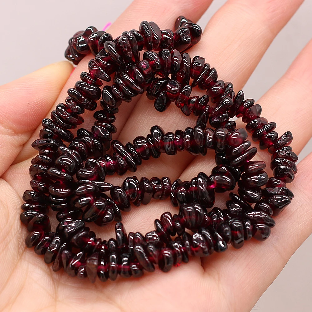 Natural stone semi-precious stone garnet irregular temperament gravel For Jewelry Making DIY Earring Necklace Accessories