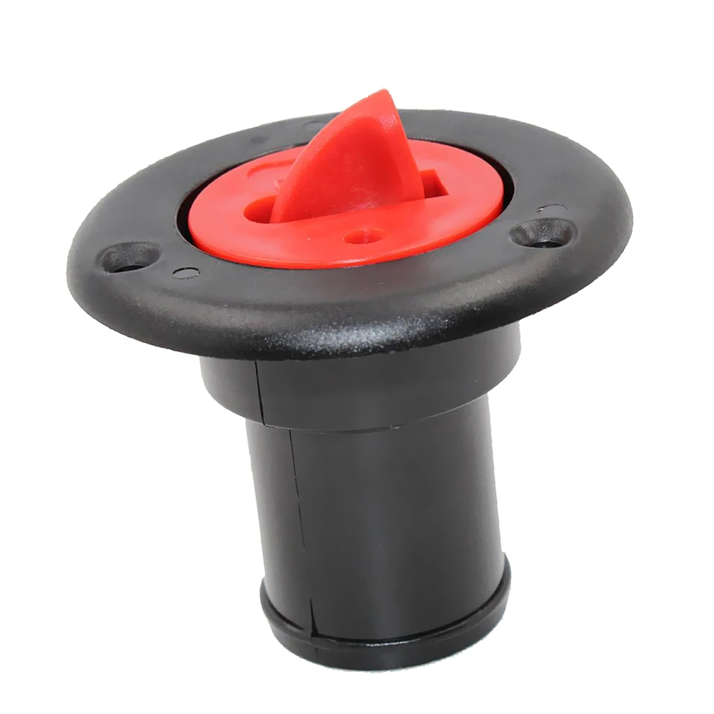 38mm Fuel Deck Filler Keyless Red Cap Flush Mount for Boat Tank Deck Fill