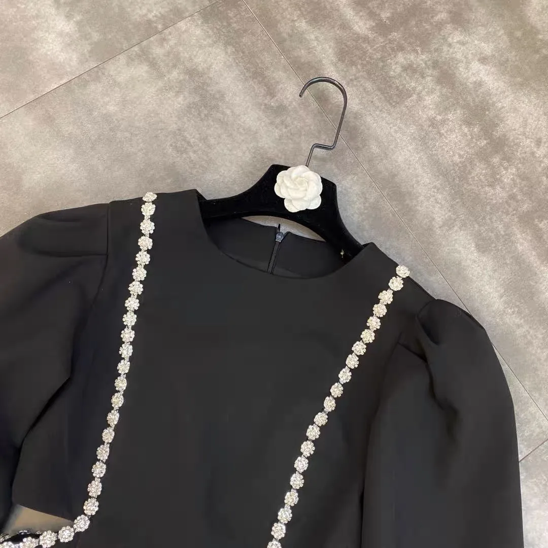 1 Yard Aaa-Grade Flower Crystal Clear Round Glass Rhinestone Cup Chain Rose Gold Base Dress Belt Trim Applique Sew On Garment