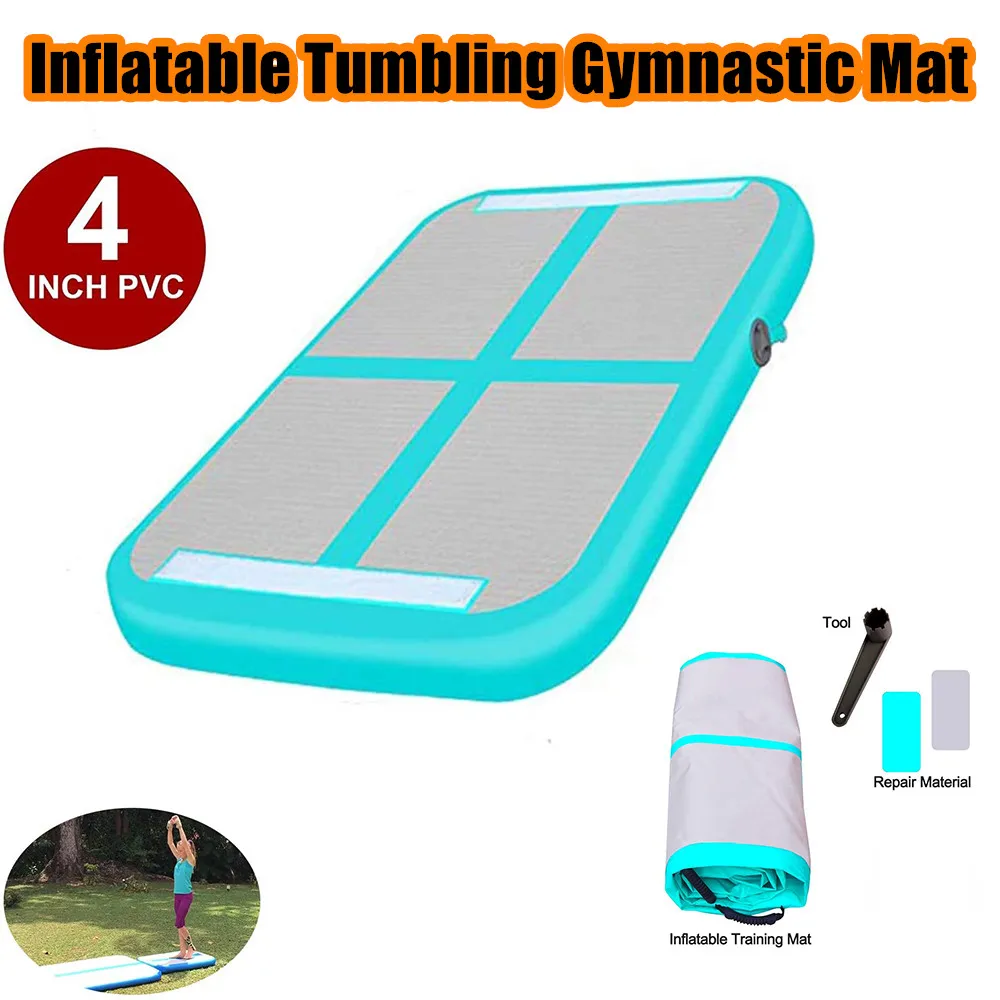 1*0.6M Gratis Verzending Opblaasbare Gymnastiek Airtrack Thuisgebruik Air Blok Tumbling Mini Matten Trampoline Voor Springen