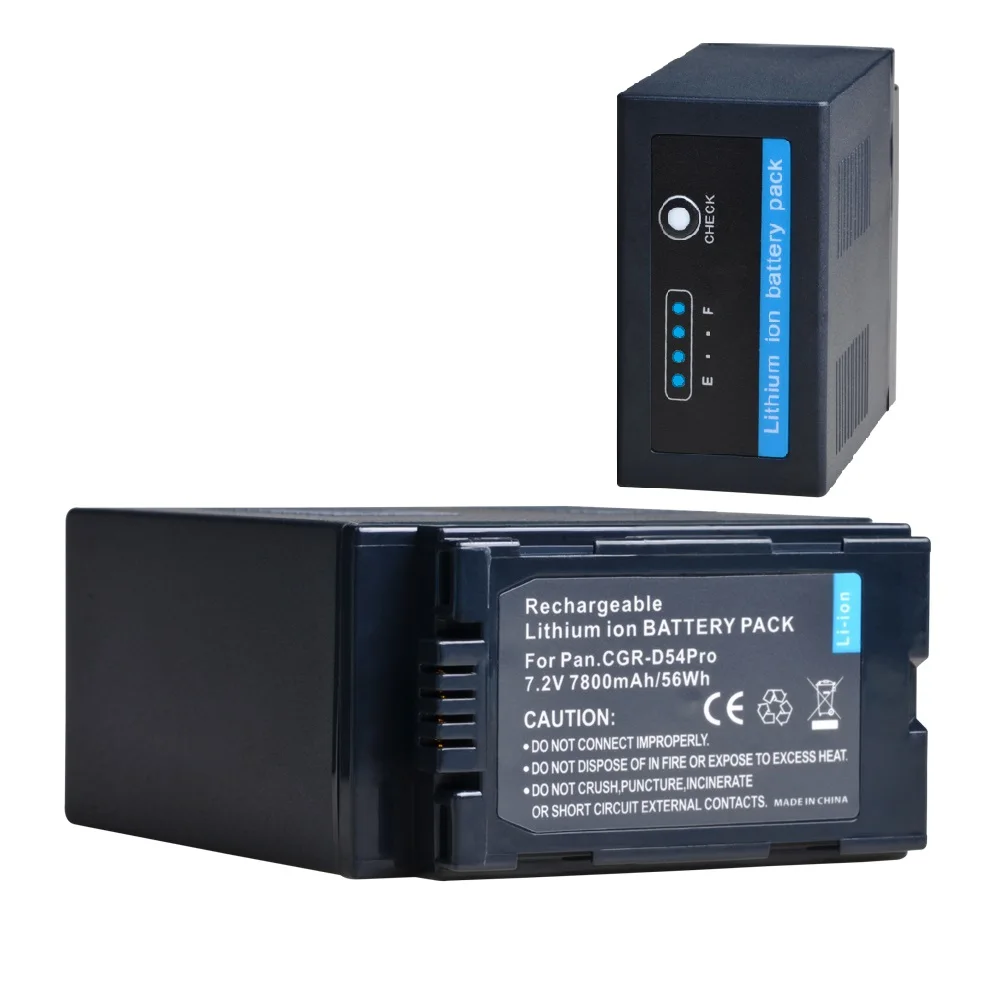 

CGR-D54 Li-Ion Camcorder Battery for Panasonic AG-3DA1P DVC7 DVC15 DVX100 DVX1000, HDC-Z10000, NV-C2 C3 C5 C7 DB1 DA1EG, NV-DA1B