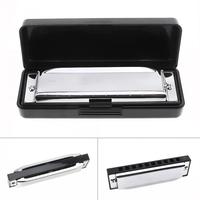 10 Holes 20 ToneC Harmonica Diatonic Blues Harp Mouth Organ Musical Instrument Stainless Steel for Beginner