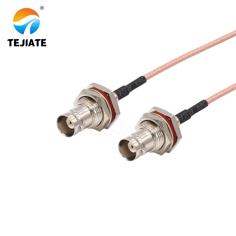 1PCS TEJIATE Adapter Cable BNC To BNC Type BNCK Convert BNCK 8-90CM 1M 1.5M 2M Length Connector RG316 Wire