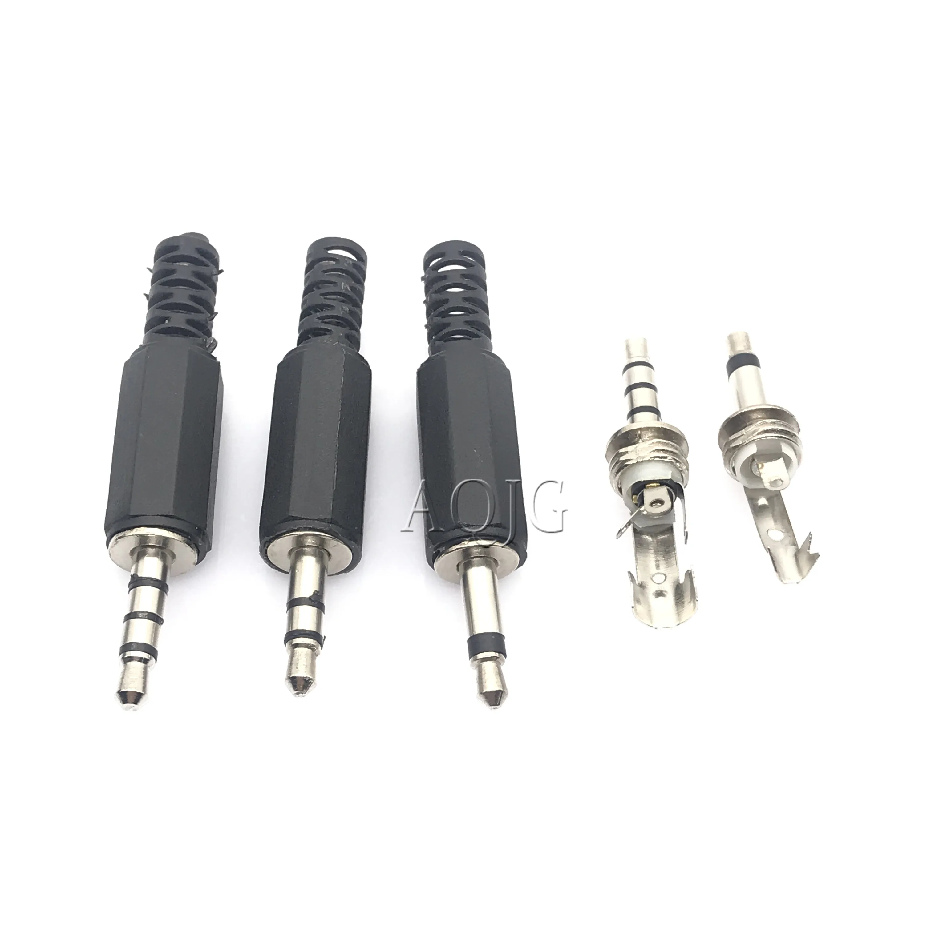 10PCS 3.5MM Stereo Audio Plug 3.5 Dual Encoding Audio Plug 3.5mm Stereo Plug 2pin 3pin 4pin