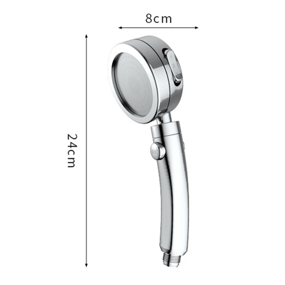 Handheld głowica prysznicowa wysokiego ciśnienia Chrome 3 Spary ustawienie z ON/OFF pauza przełącznik oszczędzania wody regulowany luksusowe Spa odpinany