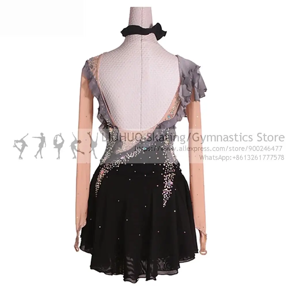 LIUHUO Rhythmic Leotards Dress Children girls costumi donna per pattinaggio Artistic dress Ballroom Ballet teens Dance leotards