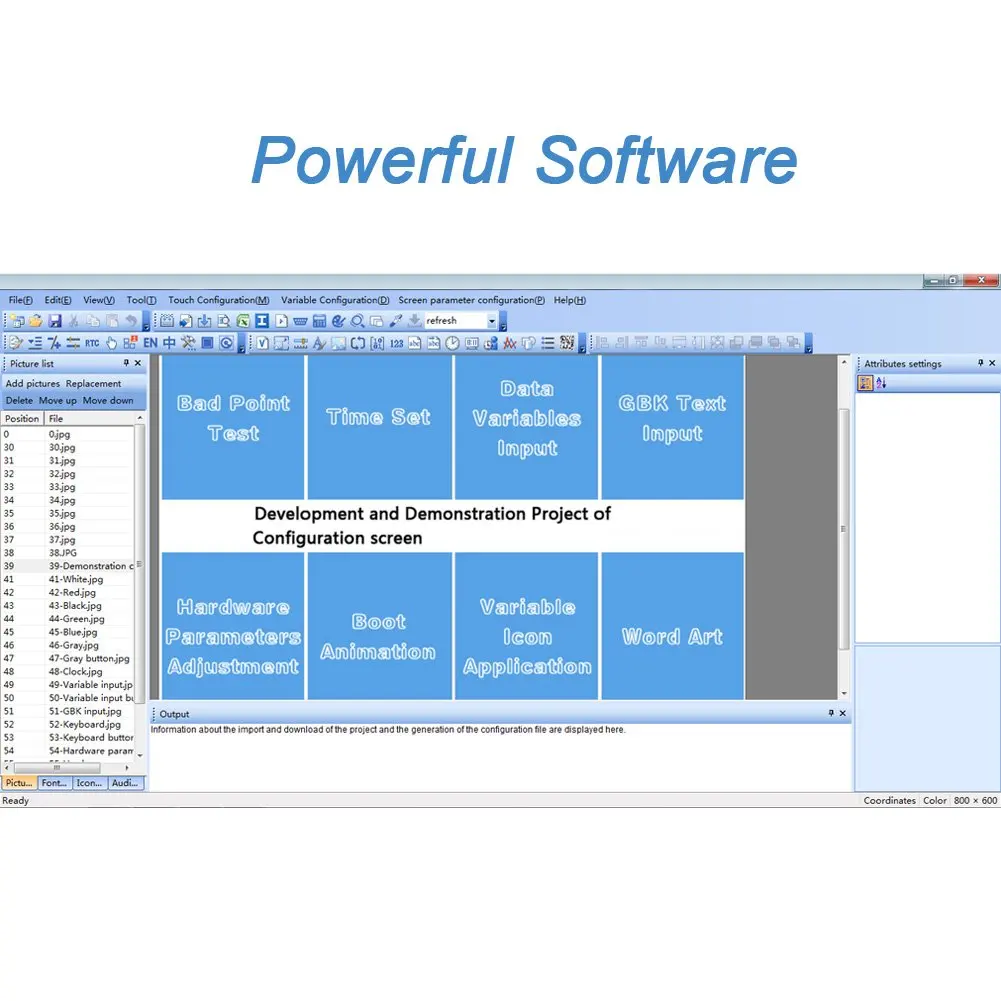 Monitor touchscreen LCD HMI TFT da 10.4 "con Software di programma ad alta risoluzione