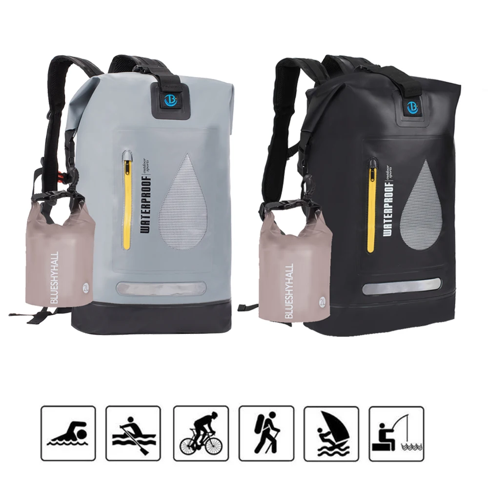 20L/30L impermeabile Dry Bag zaino secchio di stoccaggio per sport all'aria aperta nuoto pesca surf Rafting canottaggio Kayak canoa x1