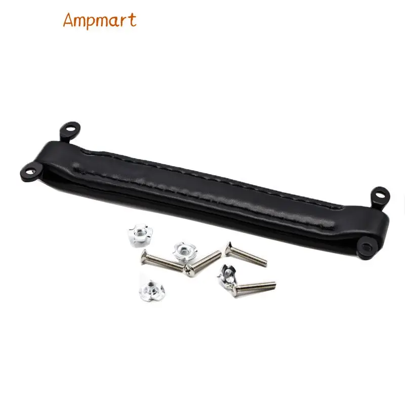 Ampmart Schwarz Vintage Stil Leder Griff Für Fender Gitarre AMP Schrank Mit Schraube 1PC