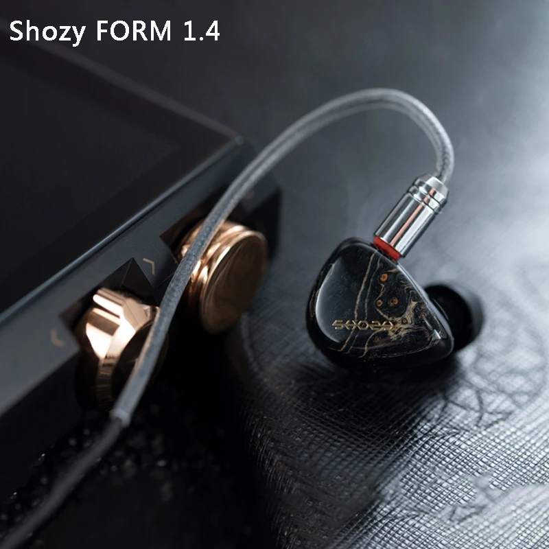 

Shozy FORM 1.4 Hybrid Technology Wired Earphones Wood Monitors Headphones HIFI Noise Cancelling In Ear Earbuds Detachable Cable