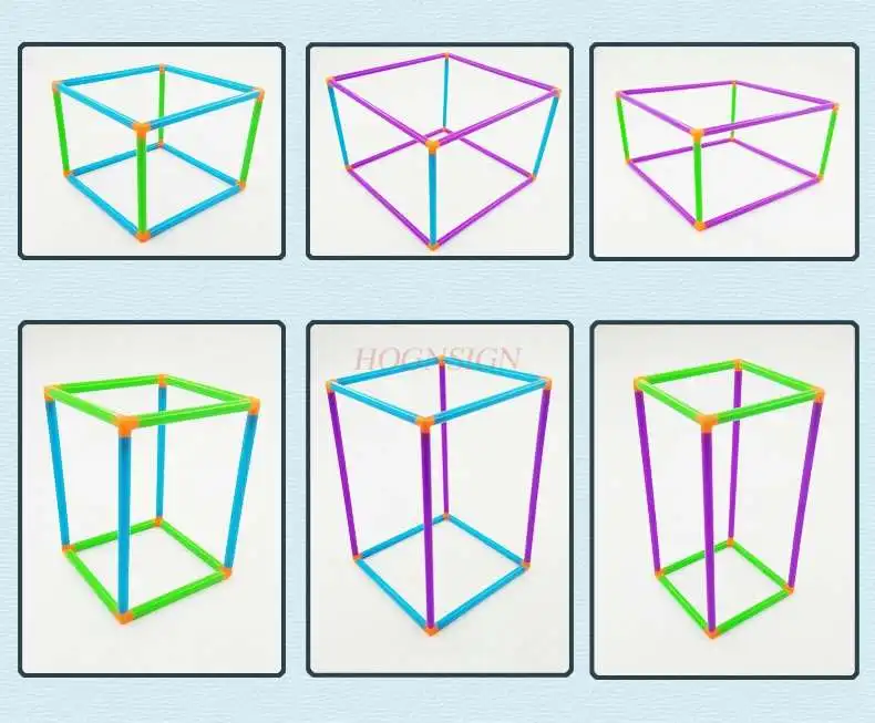 Das geometrische Modell des Würfel quader mosaiks montiert eine abnehmbare Oberfläche, um ein Modell für Mathematik-Lehrmittel für Studenten zu bauen