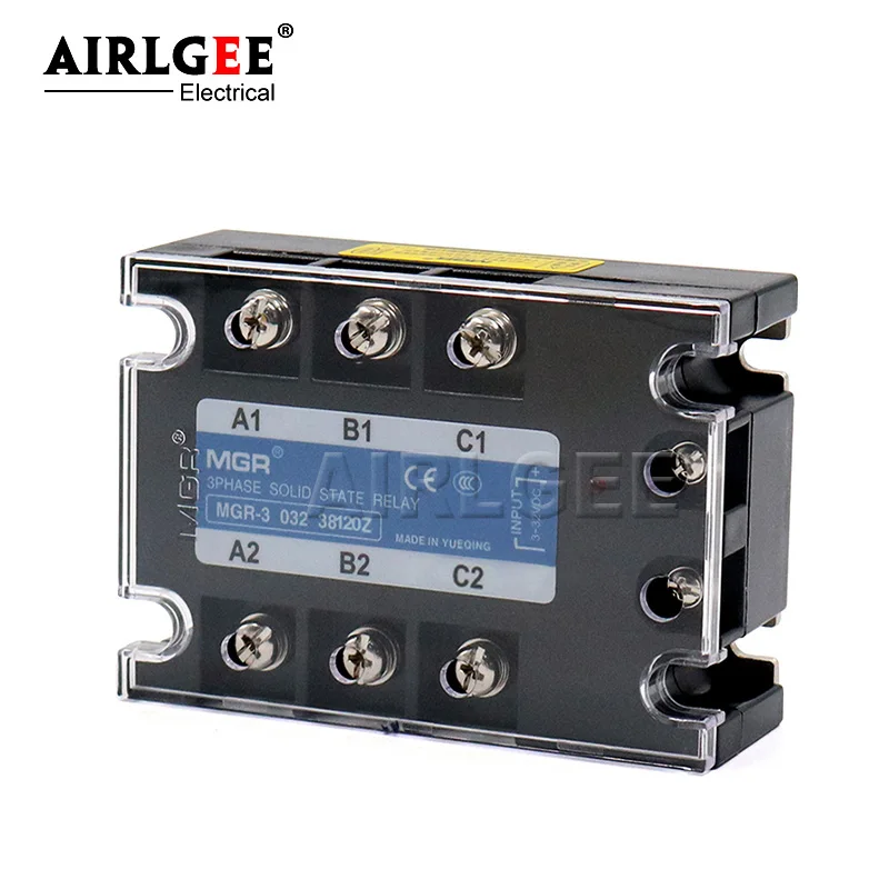 Solid state relay MGR-3 032 38120Z SSR-120DA 120A 380VAC 3~32VDC DC-AC Three phase solid state relay