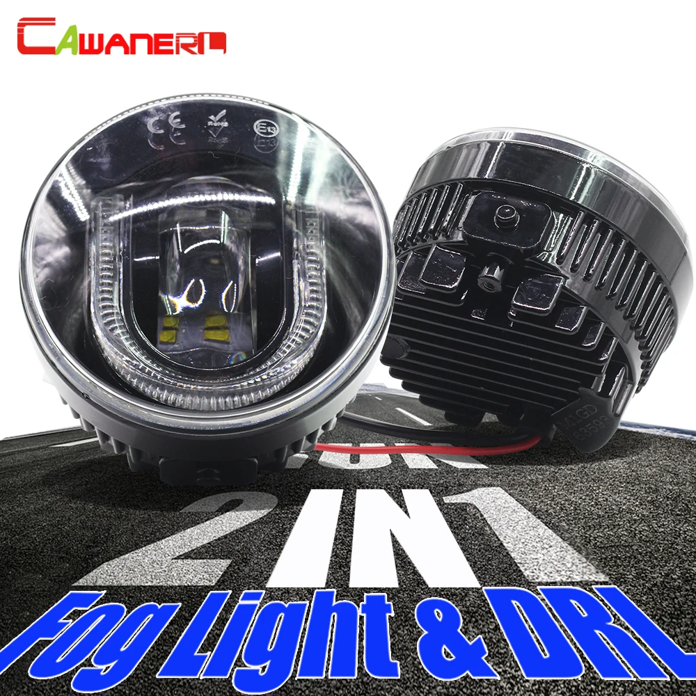 

Cawanerl For Dacia Acura Lincoln Honda Subaru Citroen Lincoln Porsche Car Styling LED Bulb Fog Light DRL Daytime Running Lamp