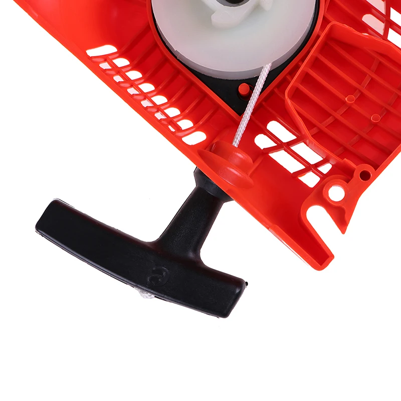Imagem -03 - Recoil Vermelho Pull Starter para Motosserra Chinesa 4500 5200 5800 45 52cc 58cc