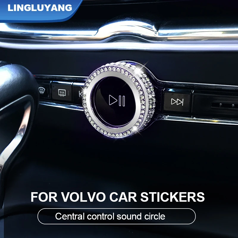 car Accessories for volvo XC60 XC90 S90 V90 s60 v60 xc40 interior modification imitation crystal diamond decorative stickers